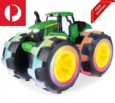 $56.90 • Buy John Deere Monster Treads Lightning Wheels 4WD Tractor/Truck Toy W/ Lights/Sound