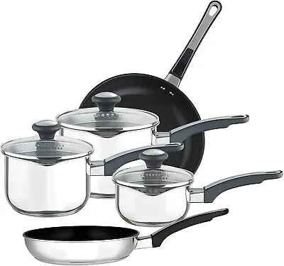 £94.95 • Buy Prestige - 70106 - 5 Piece Everyday Straining Stainless Steel Cookware Set