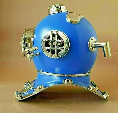 £231.83 • Buy Antique Blue 18  Diving Helmet US Navy Mark V Scuba Divers Helmet Replica Gift