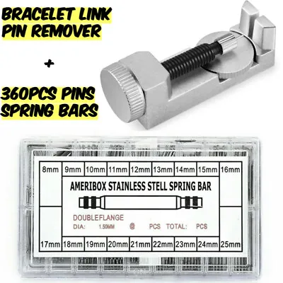 Metal Adjustable Watch Band Strap Bracelet Link Pin Remover Repair Tool Kit US • $7.99