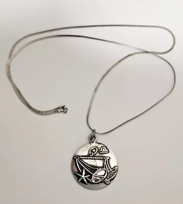 Margot De Taxco Sterling Silver Libra Charm Zodiac Series W/ 30  Sterling Chain • $199