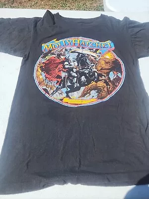 VTG Molly Hatchet T Shirt Lightning Strikes Twice Concert Tour Album 80s 1989 XL • $60