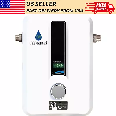 EcoSmart Electric Tankless Water Heater With Patented Self Modulating Technology • $319.99