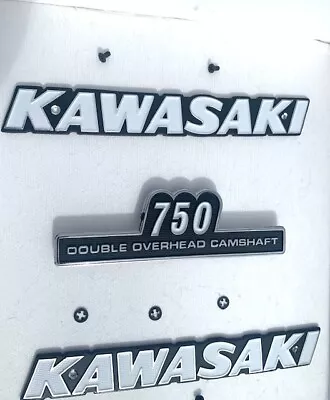 SET DIE-CAST BADGE & EMBLEM FIT KAWASAKI  Z2/Z750 RS KAWASAKI# 56018-154 Not Z1 • $55