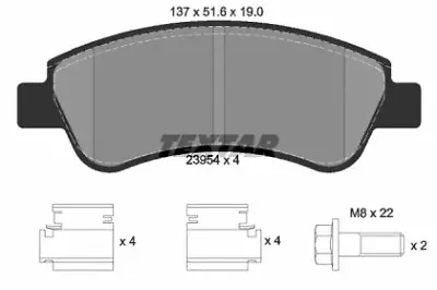 Brake Lining Set Disc Brake For DS Peugeot Citroën Textar • £37.90