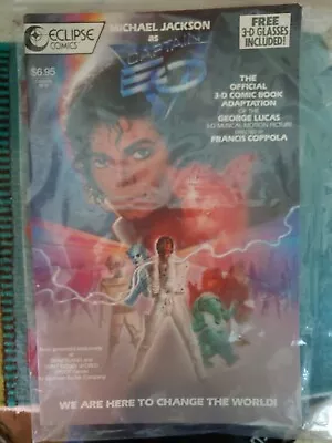 RARE VTG Michael Jackson As Captain EO 3D Comic Book With Glasses Still Attached • $140