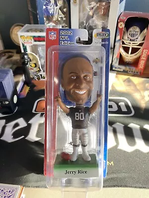 Vintage ‘2002 NFL Edition’ Upper Deck Playmakers 6” JERRY RICE #80 Bobblehead • $4.89