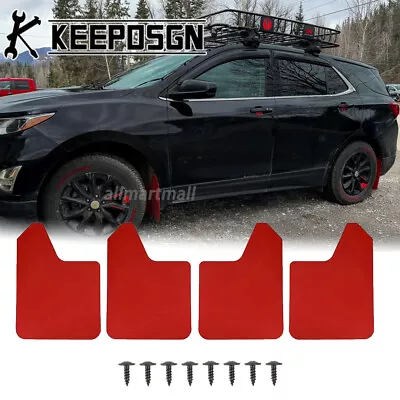 For Chevy Equinox SUV Red Mud Flaps Splash Guards Flexible Wheel Fender Flares • $32.84