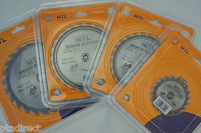 MTL Brand TCT Circular Saw Blade Thin Kerf  For Cordless Saws 85mm To 210mm Dia • £17.99
