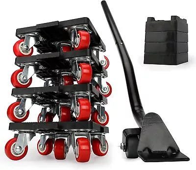 4 Pack Furniture Dolly For Moving Mover Dolly With 4 Wheels & Furniture Lifte... • $54.99