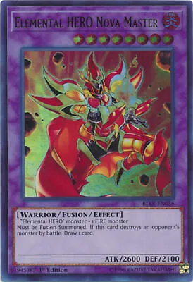 Elemental HERO Nova Master - BLLR-EN056 - Ultra Rare - 1st Edition • £2.99