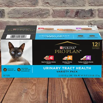$39.99 • Buy Purina Pro Plan Urinary Tract Health Cat Food - Variety Pack, 3 Oz, 12-36 Cans ✅