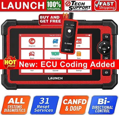 LAUNCH CRP919E All System ABS SRS TPMS DPF IMMO OBD2 Scanner Car Diagnostic Tool • £376