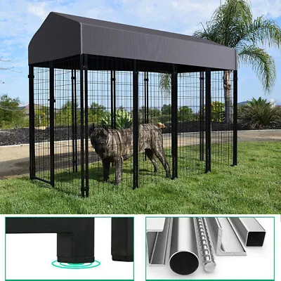 £259.93 • Buy Jumbo Outdoor Dog Kennel W/ Roof Pet House Enclosure Run Cage Playpen Heavy Duty