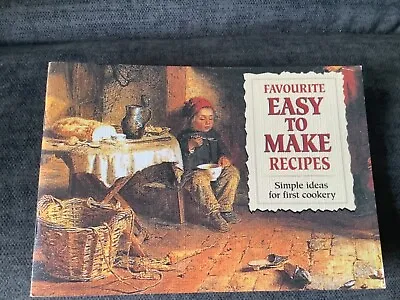 Favourite Easy To Make Recipes Softcover Book Nostalgic Illustrations Salmon VGC • £1.99