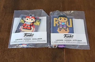 Funko Lanyard 8-bit  RYU & Mega Man CHASE Purple And Red Gamestop Exclusive • $10