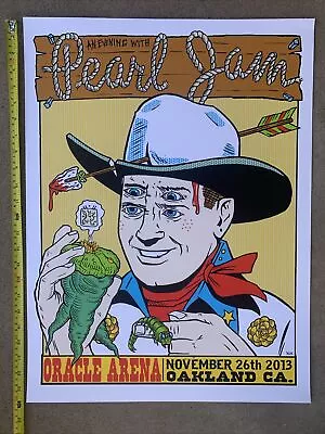 Pearl Jam - 2013 Frank Kozik Poster Print Oakland CA Oracle Arena 11/26/2013 • $65