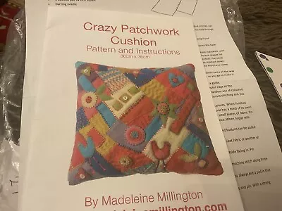 Crazy Patchwork Cushion Templates + Bunting Template  • £6