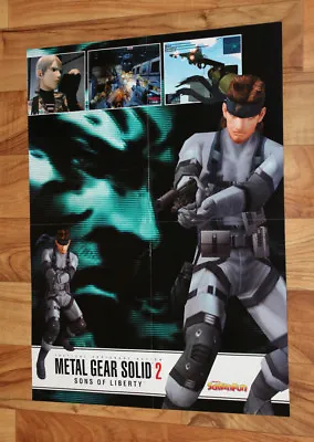 Metal Gear Solid 2 / Grand Theft Auto III Rare Small Poster 55x41cm PS2 Xbox  • $161.91