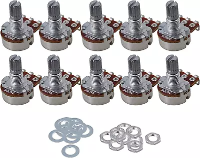 Guitar Potentiometer Volume Tone Pots Switch Control A500K Pack Of 10 • $12.27