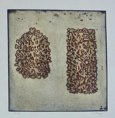 MARK TOBEY THE UNKNOWN PAIR HAND SIGNED 1971 Etching Abstract Expressionism USA • $645