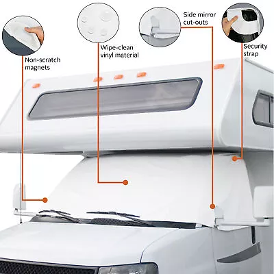 RV Windshield Snow Cover Car Window Snow Cover For Class C Ford E450 '04 - '15 • $64.61