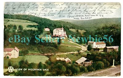 Mountain Dale NY - BIRDSEYE HOTEL - Postcard O&W Railroad Series Catskills • $10