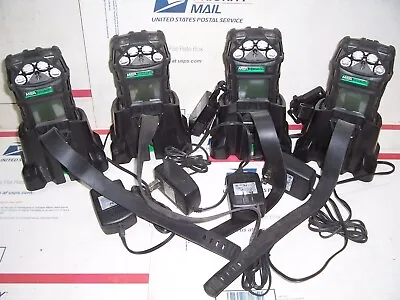 Lot Of 4 MSA Altair 5 Multi Gas Detector PARTS Or REPAIR Charger Lanyard • $700