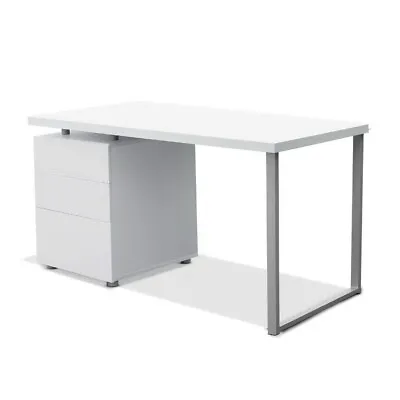 $187.95 • Buy Artiss Computer Desk Office Study Table Home Metal Student Drawer Cabinet White