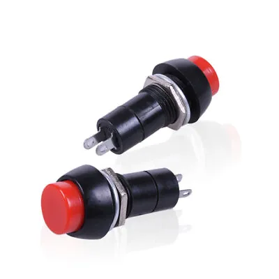 2x Red 1/2  Push Button Switch Momentary Reset 12V Car Horn 1.5A 125V/3A 250V • $6.95