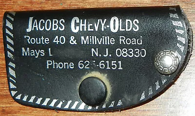 Vintage Jacobs Chevy Oldsmobile Mays Landing Nj Car Dealership Keychain Key Case • $19.95