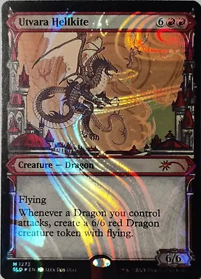 MTG Secret Lair Utvara Hellkite #1273 -SLD March Of The Machines Vol 3 Halo Foil • $20