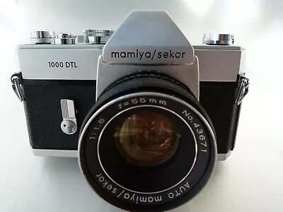 VINTAGE Mamiya Sekor 1000 DTL 35mm SLR Film Camera M42 SEKOR 55/1.8 Lens.READ • $80