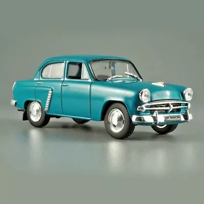 Moskvitch 402 Soviet Сompact Сar USSR Blue Color 1/43 Scale Diecast Model Car • $18.97