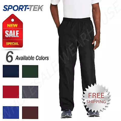 Sport-Tek Mens  Athletic Water Wind Resistant Track Pants With Pockets M-PST74 • $26.44