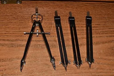 Vintage Drafting Tool Lot Of 4 Compass  Dietzgen + Teledyne Post • $11.99