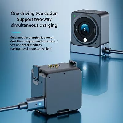 £10.19 • Buy For DJI Action2 Accessories Action Camera Magnetic Base Charging Cable