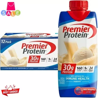 Premier Protein Shake Vanilla 30g Protein 11 Fl Oz 12 Ct • $22.49