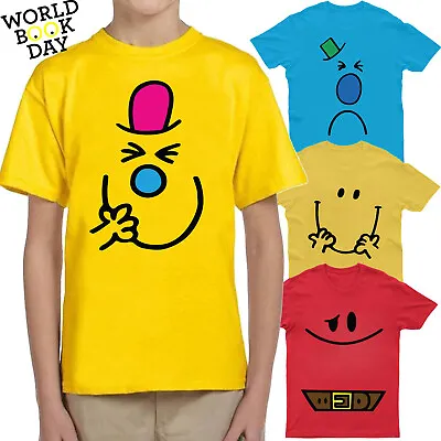 £8.49 • Buy Book Day Kids T-Shirt Book Story Fancy Funny Faces Costume Boys Girls Tee