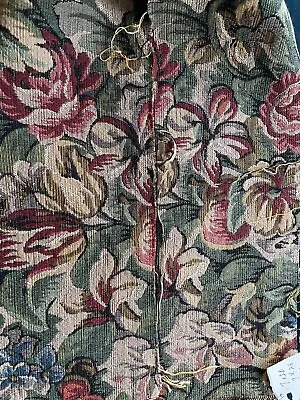 Tapestry Upholstery IMPORTED Fragment Cotton Fabric Narrow Pc ENGLAND Reversible • $12