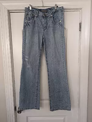 Vintage Z. Cavaricci Y2K Jeans Women's Size 12 Flare Bootcut 90s Light Wash • $28