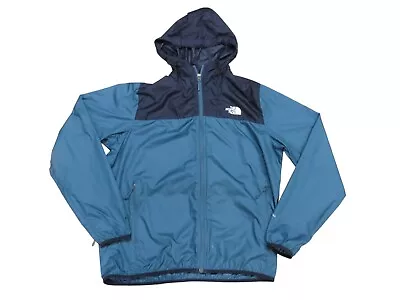 The North Face Cyclone 2.0 Hoodie Jacket Teal Black Men's Large Windbreaker • $29.95