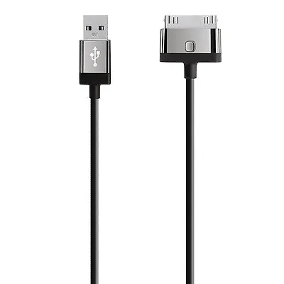 Belkin Mixit 2m 30-Pin Charge & Sync Cable For IPhone 4/4s IPad 2 3 & 4 F8J041 • £6.99