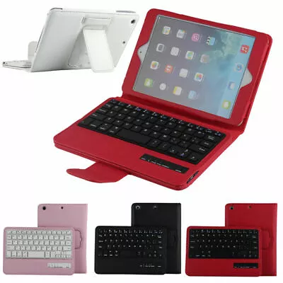 Wireless Bluetooth Keyboard Leather Smart Case Cover Universal IPad Mini 4 3 2 1 • £12.99