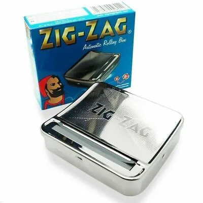 Zig Zag TIN Automatic Cigarette Tobaco Rolling Machine ZigZag Roller Roll • $13.19