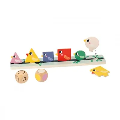 Janod Sorting Shapes Sizes And Colours - Birds - Educational Sorting Game Toy • £12.95