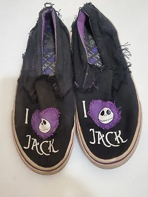 Tim Burtons The Nightmare Before Christmas Shoes I Love Jack Halloween Size 8 • £4.01