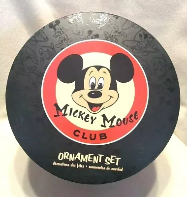 Disney Store Mickey Mouse Club Ornament Set Hat Box *BOX ONLY* • $10.95