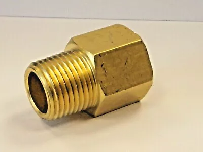 BSP-NPT Adapters  Male BSPT To Female NPT Exten In Brass European To American • £4.49