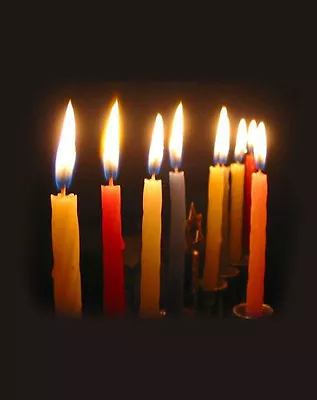 Box Of 44 Coloured Chanukah CANDLES..... Jewish Judaica Hannukah Menorah Lights  • £2.90